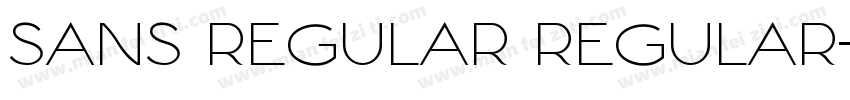 sans regular regular字体转换